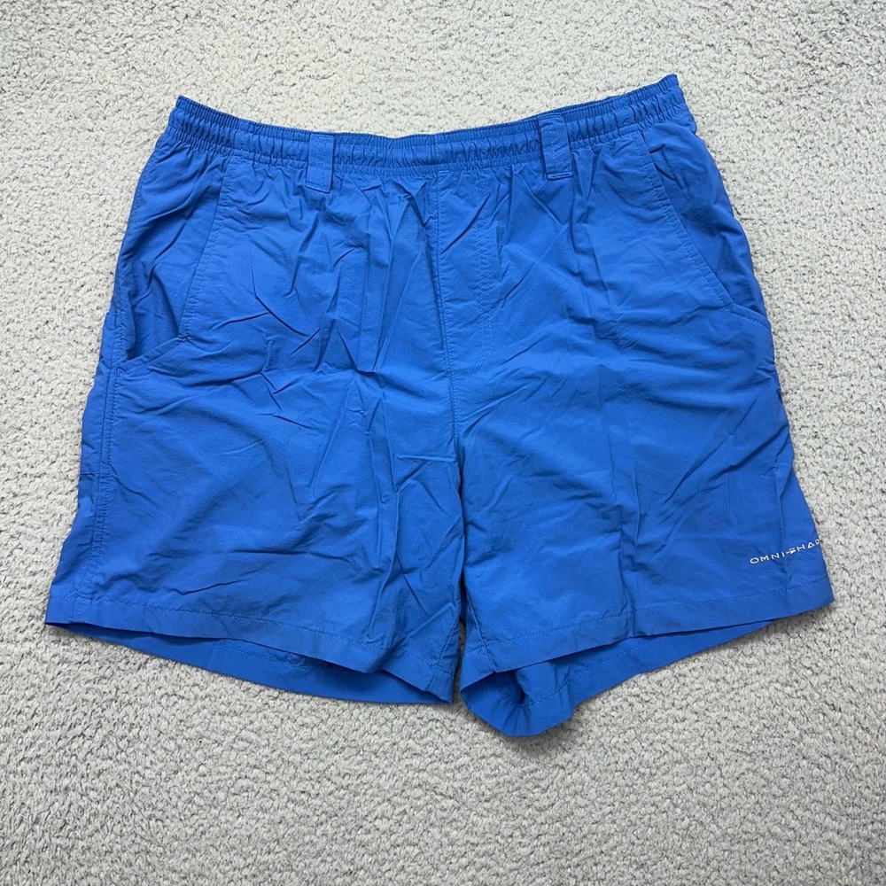 Columbia PFG FM4009 Mens Small 6L Blue PFG Backcast III Water Shorts Fishing‎